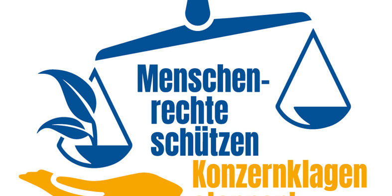 Logo Petition "Menschenrechte schützen - Konzernklagen stoppen!"