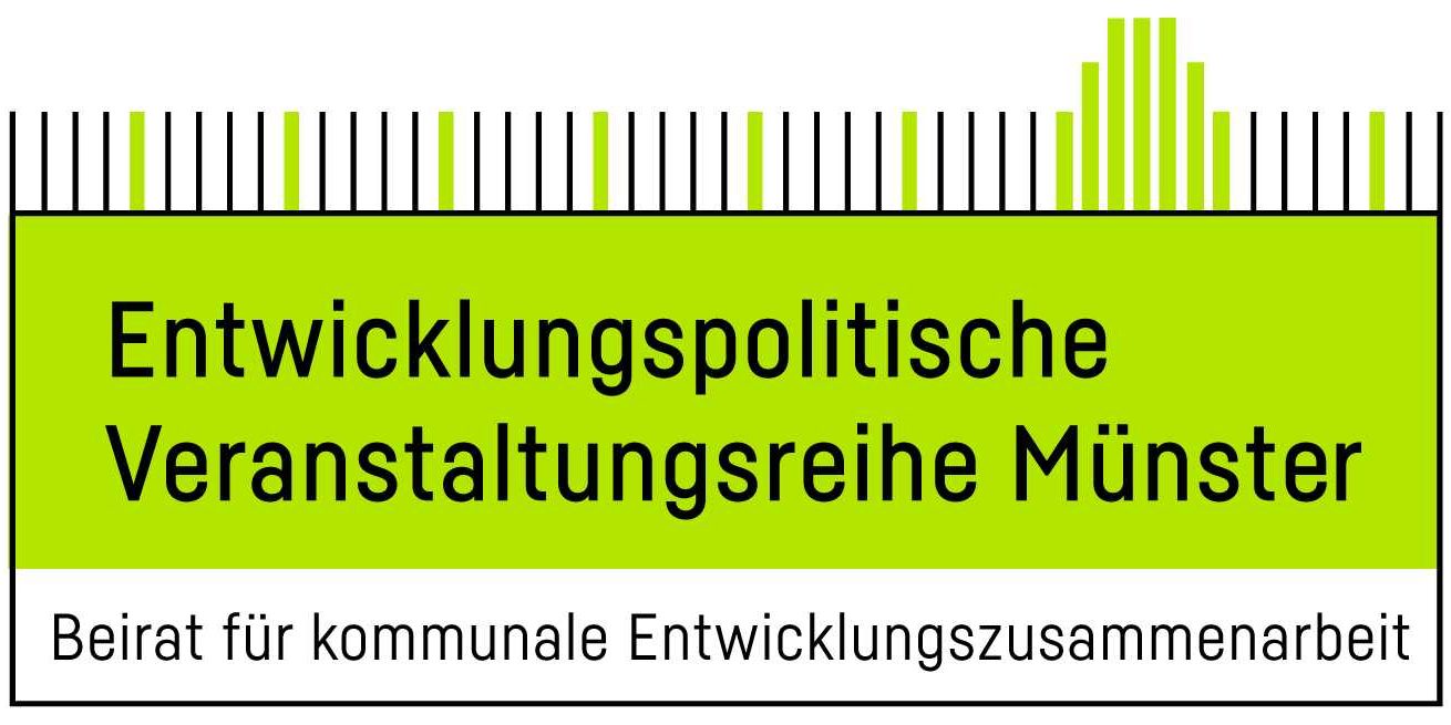 BeiratsreiheLogo_StadtMünster Logo der Stadt Münster mit dem Text: Entwicklungspolitische Veranstaltungsreihe Münster. Beirat für kommunale Entwicklungszusammenarbeit