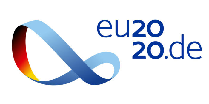 Logo zur EU-Ratspräsidentschaft Deutschlands 2020, eu2020.de