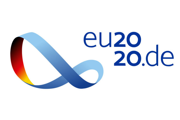 Logo zur EU-Ratspräsidentschaft Deutschlands 2020, eu2020.de