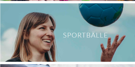 21-2-18_SharepicÖkofaireBeschaffung Kinder mit Bananen, eine Frau, die einen Ball hochwirft und Bettwäsche