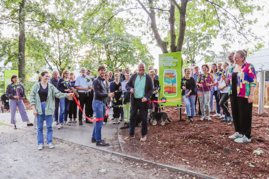 Eröffnung der Mitmachstation "Welche Aussicht treibt dich an?