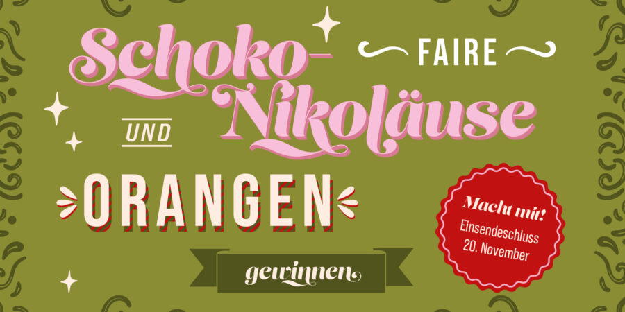 Faire Schoko-Nikoläuse und Orangen beim diesjährigen Fairtrade-Quiz zu gewinnen