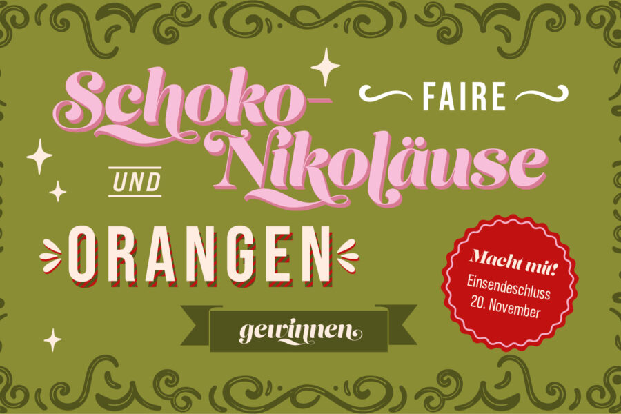 Faire Schoko-Nikoläuse und Orangen beim diesjährigen Fairtrade-Quiz zu gewinnen